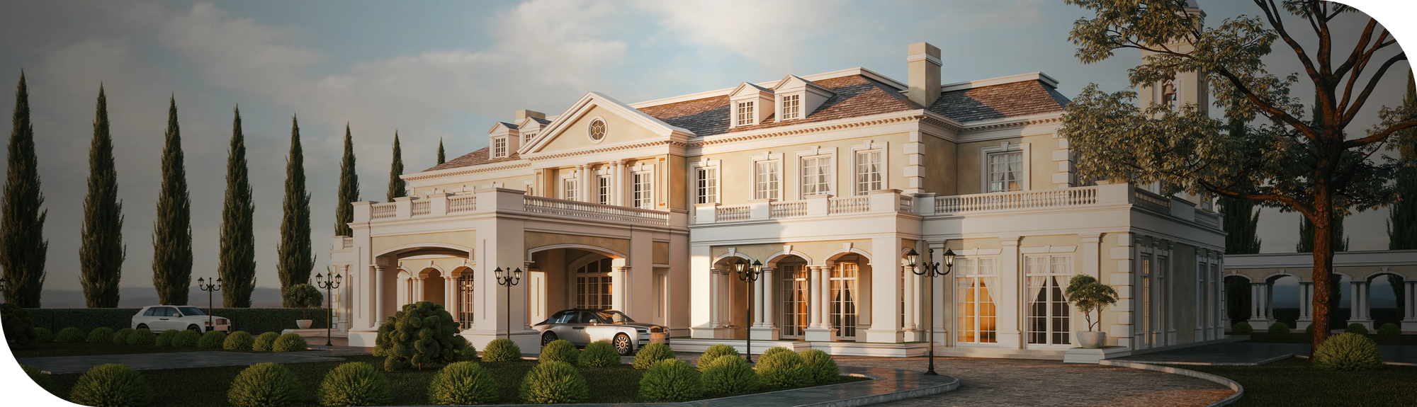 at the château