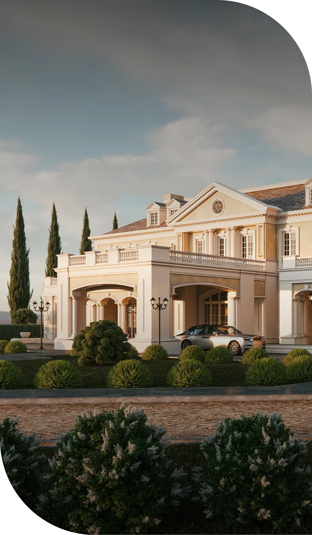 at the château